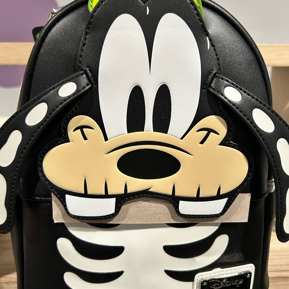Disney Black and White Goofy Backpack